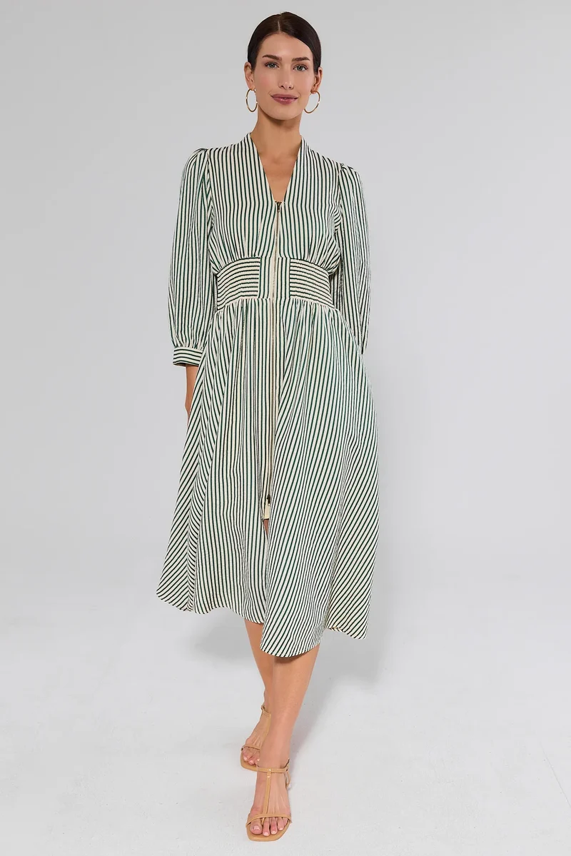 Linen Midi Dress - Image 4