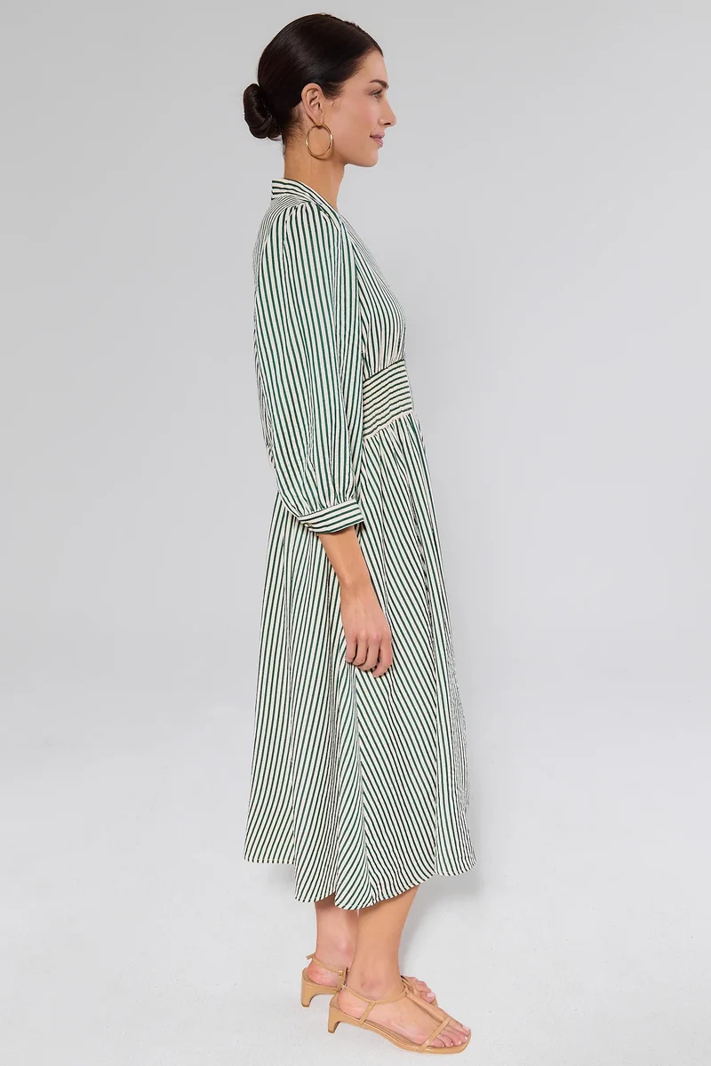Linen Midi Dress - Image 5