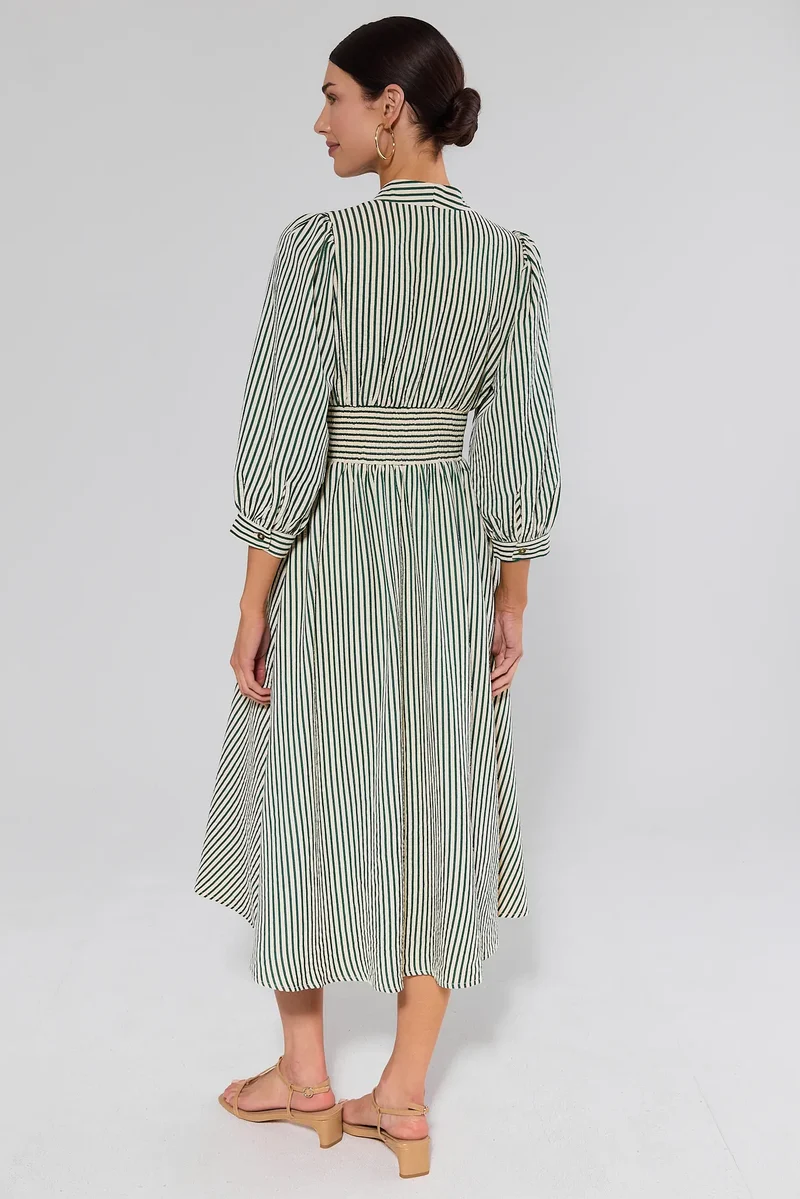 Linen Midi Dress - Image 6